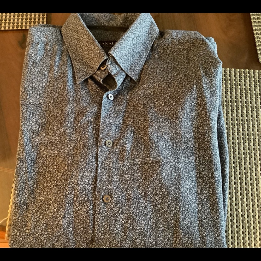 CANALI made in Italy men’s button down shirt